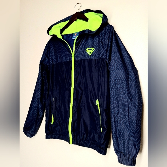 Rare superman DC Comics Wind Breaker men's small - Picture 1 of 6